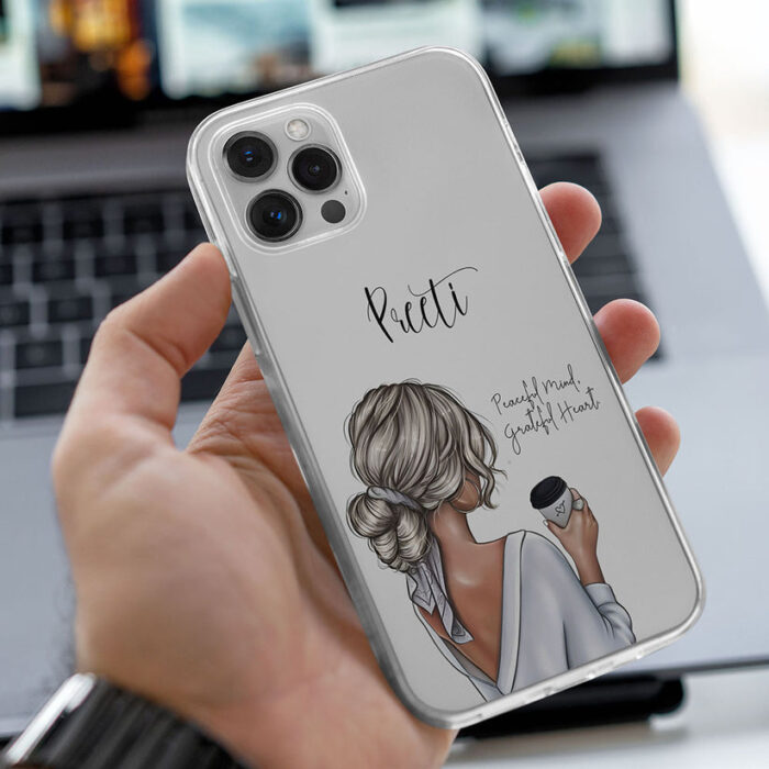 Girly transparent silicone case